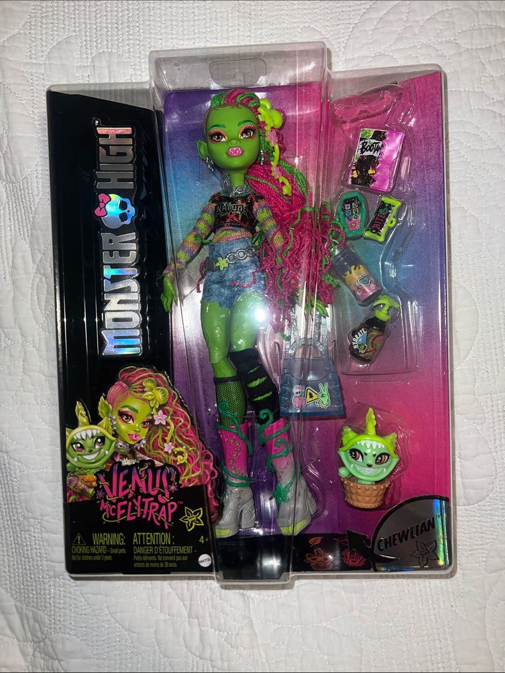 Monster High Venus McFlytrap Doll - Green, Pink & Purple